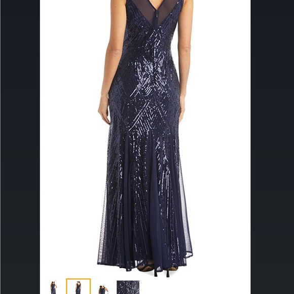 Nightway Womens Sequin Dress - Picture 10 of 11